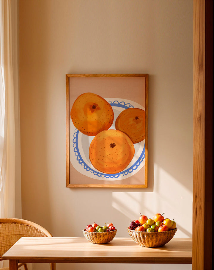 Lisslune | Oranges on a plate