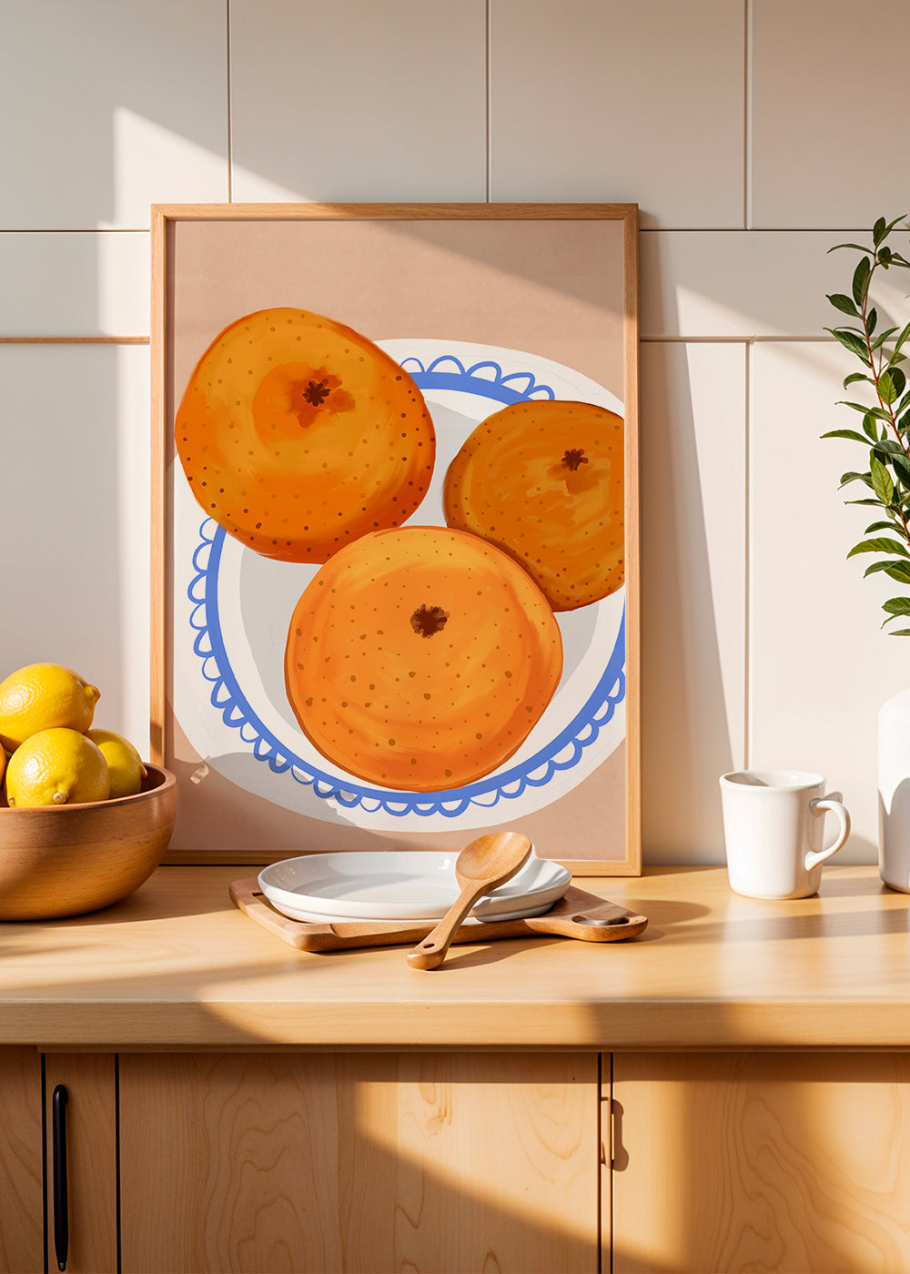 Lisslune | Oranges on a plate