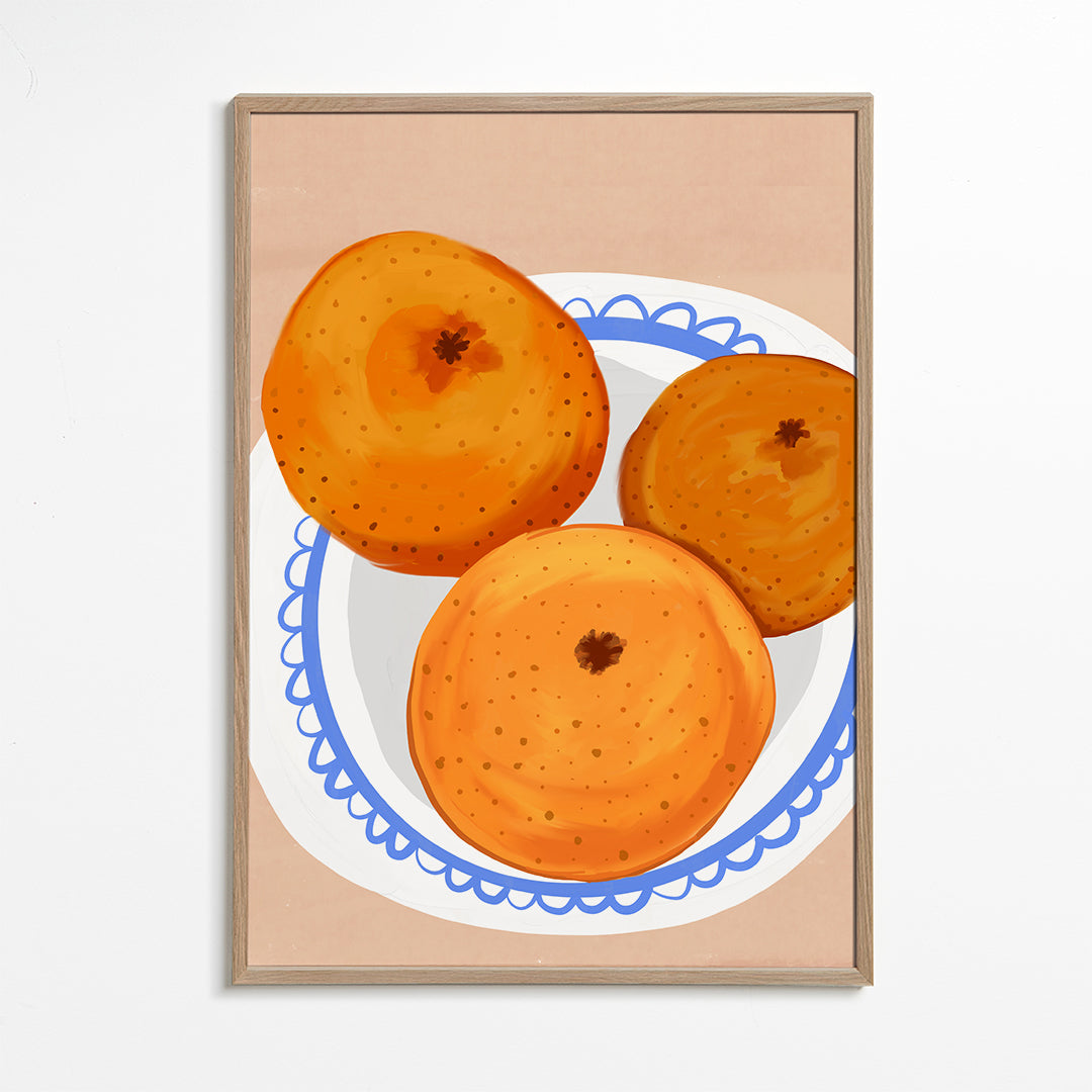 Lisslune | Oranges on a plate