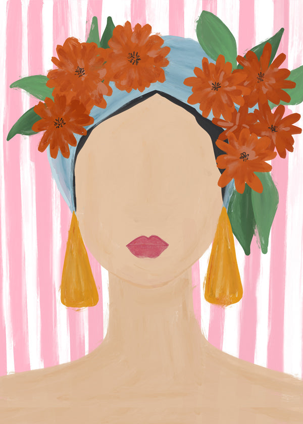 Lisslune | Frida Vibes Woman Portrait