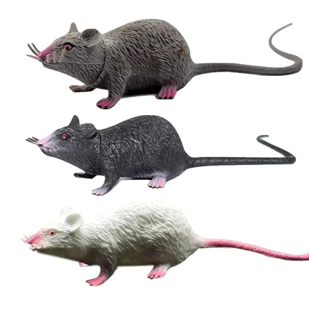 Lisslune | Realistic small rat prank toy for Halloween jokes