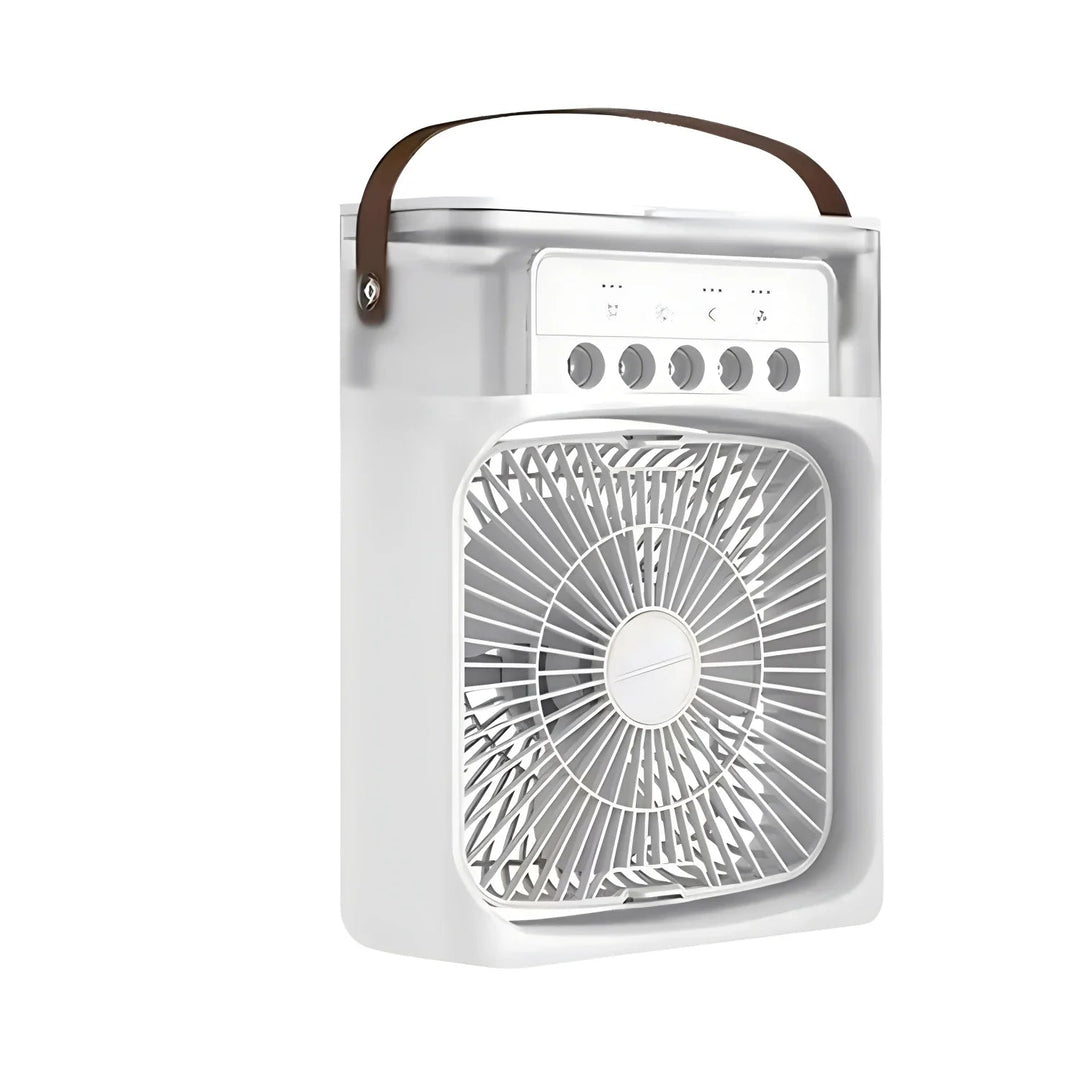 Lisslune | 3-in-1 Air Cooler, Humidifier & Fan with LED Light – Portable USB Air Conditioner for Home & Office