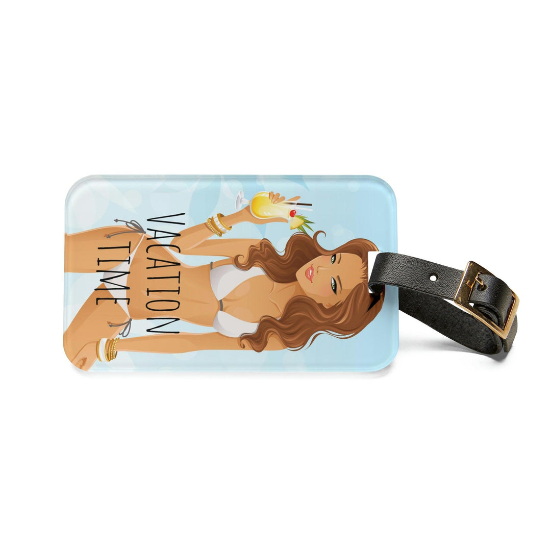 Lisslune | Elegant acrylic and leather luggage tags for fashion-conscious travelers