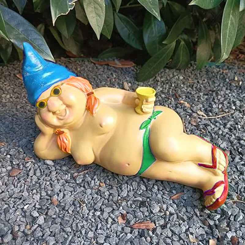 Lisslune | Cheeky Garden Gnome Funny Statue