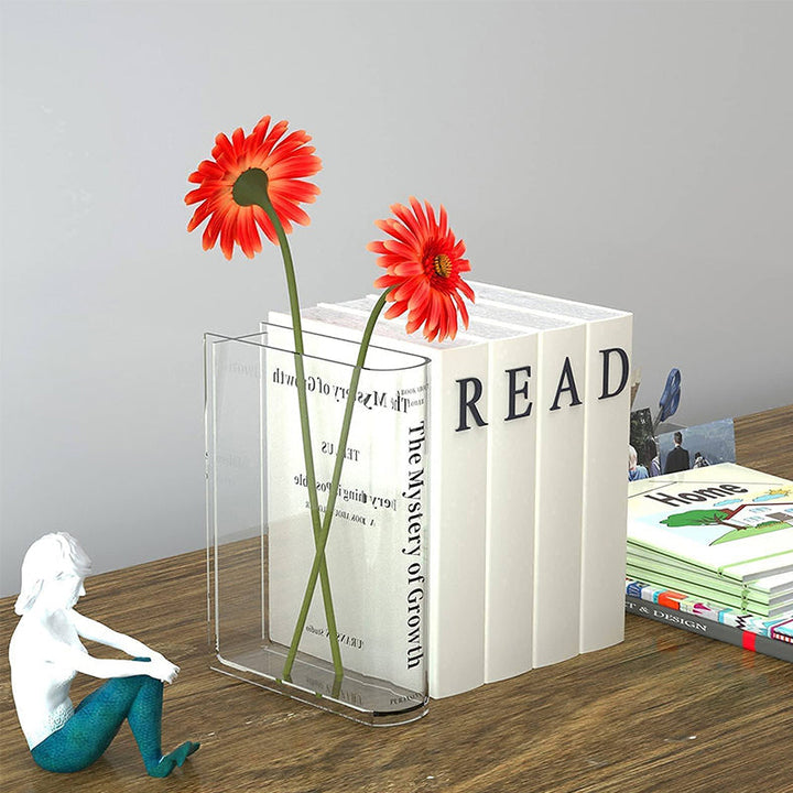 Lisslune | Book-shaped vase made of acrylic