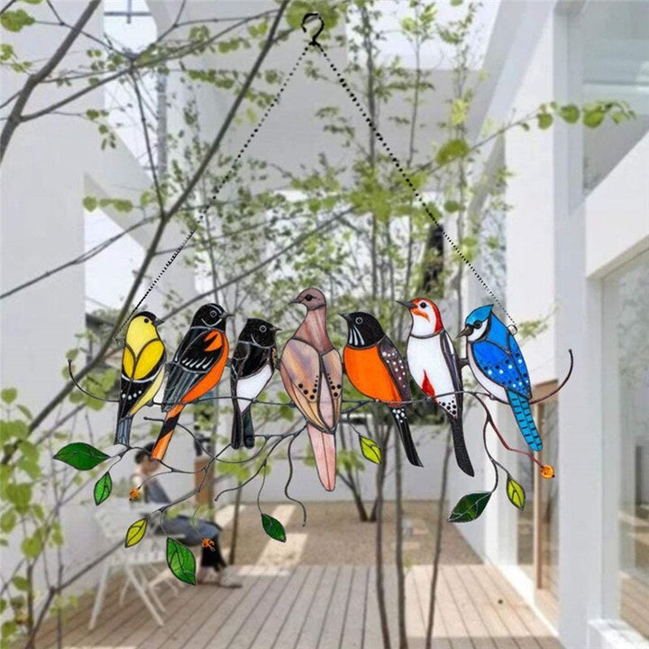 Lisslune | Stained Glass Bird Suncatcher - Francia