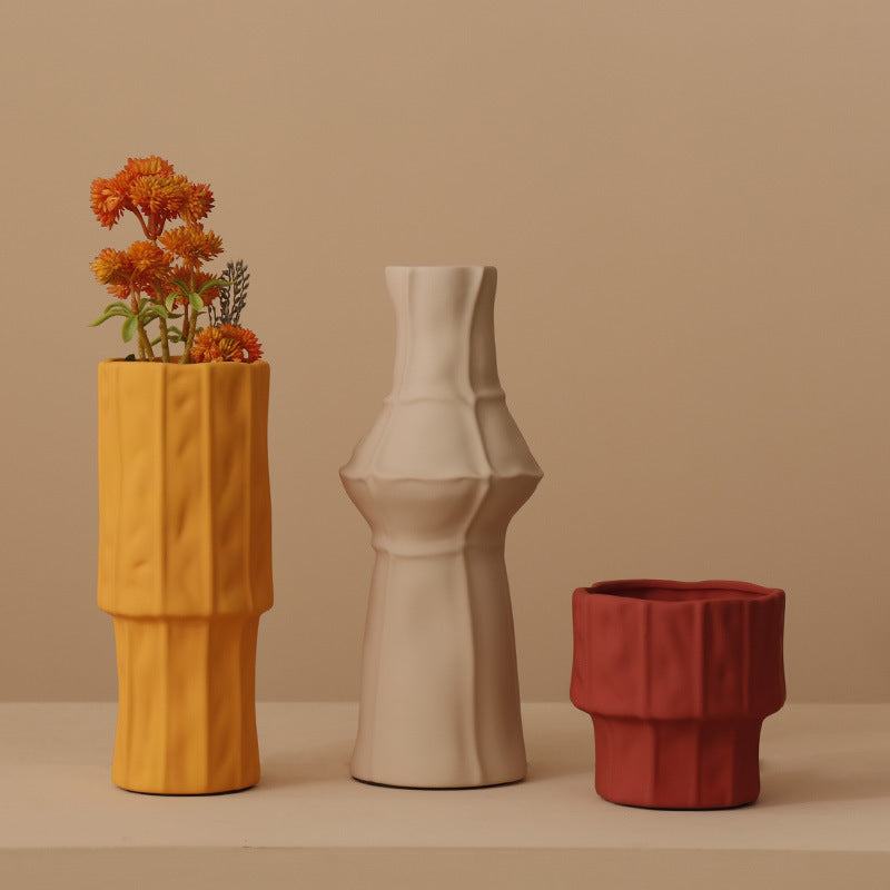 Rynx Morandi Embroidered Ceramic Vase