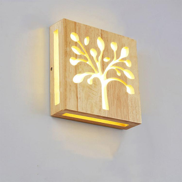 Lisslune | Wall lamp - WoodGlow - Elegant LED - Essence of life indoors outdoors