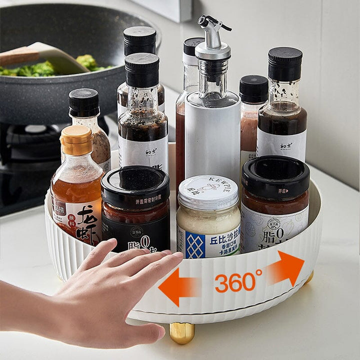 Lisslune | 360° rotating storage bowl, spice rack