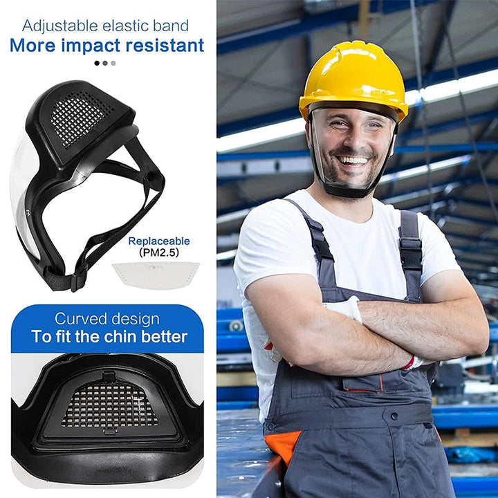 Lisslune | Full face protection industrial mask for pesticide spray