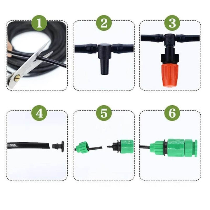 Lisslune | Pro Sprinkler Set – Smart Garden Irrigation System | Custom Nozzles | Water-Saving Design | 5m–20m Hose