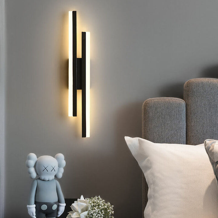 Lisslune | LuxLine Modern LED Wall Lamp | Minimalist Design | Iron & Acrylic | Dimmable Light