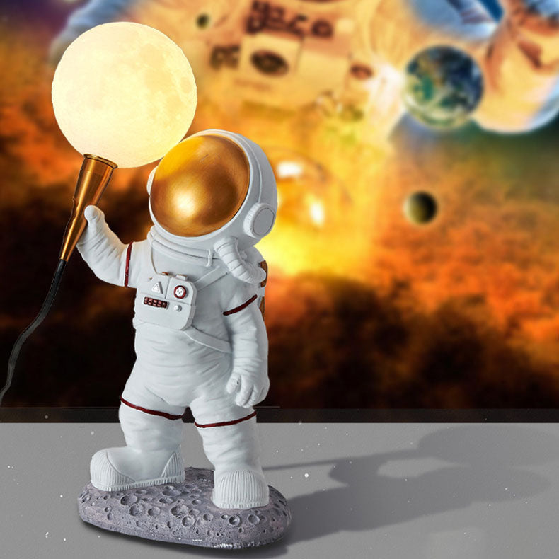 Lisslune | CosmoBuddy Astronaut Wall Lamp | Creative Design | Resin & ABS | LED Bedroom Light