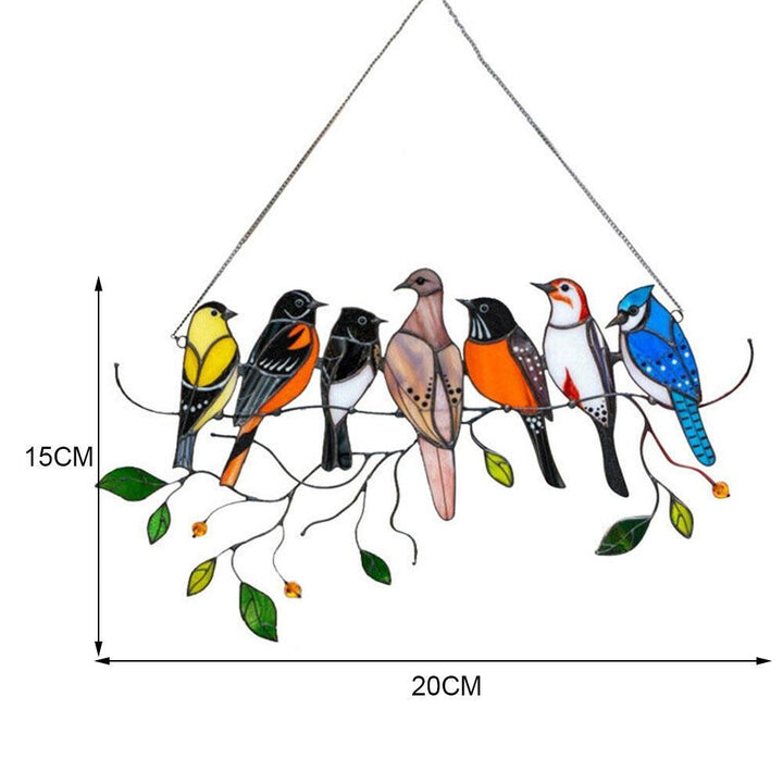 Lisslune | Stained Glass Bird Suncatcher - Francia