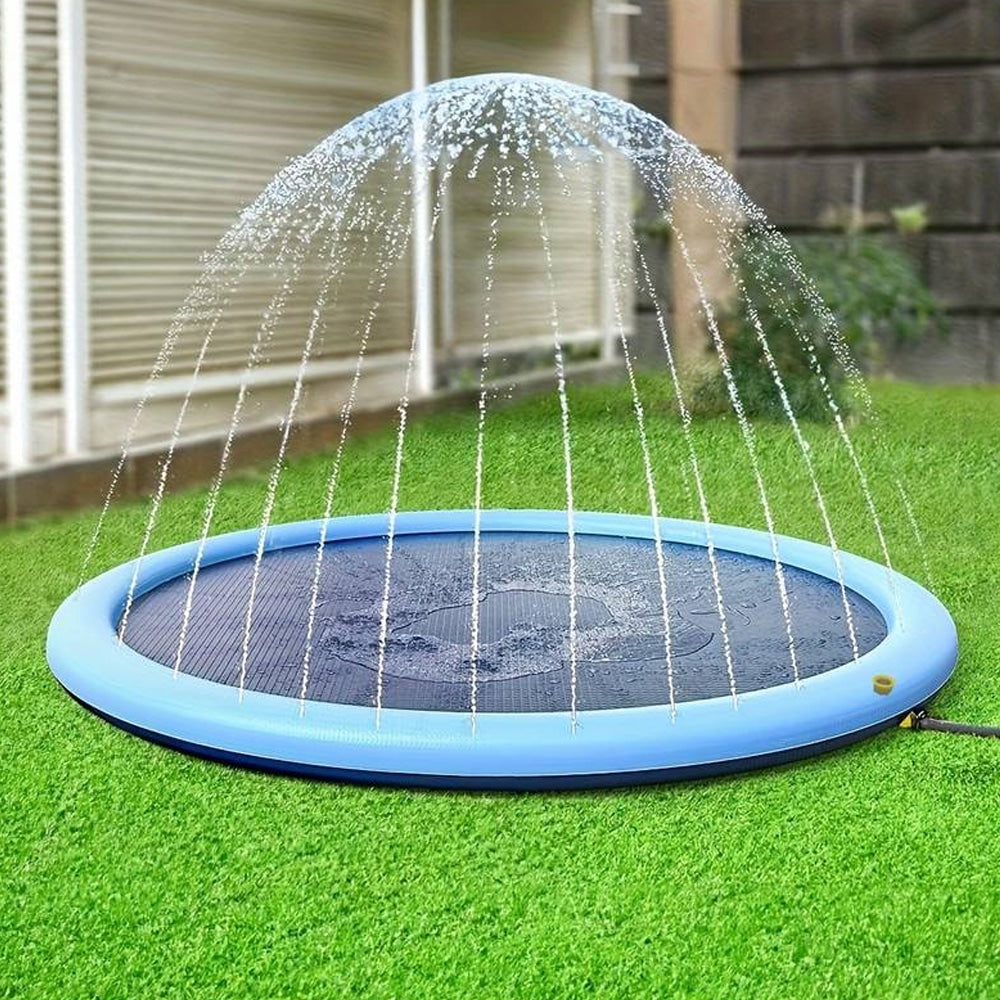 Lisslune | PawSplash Dog Bath – Inflatable Water Mat with Sprayers for Pets