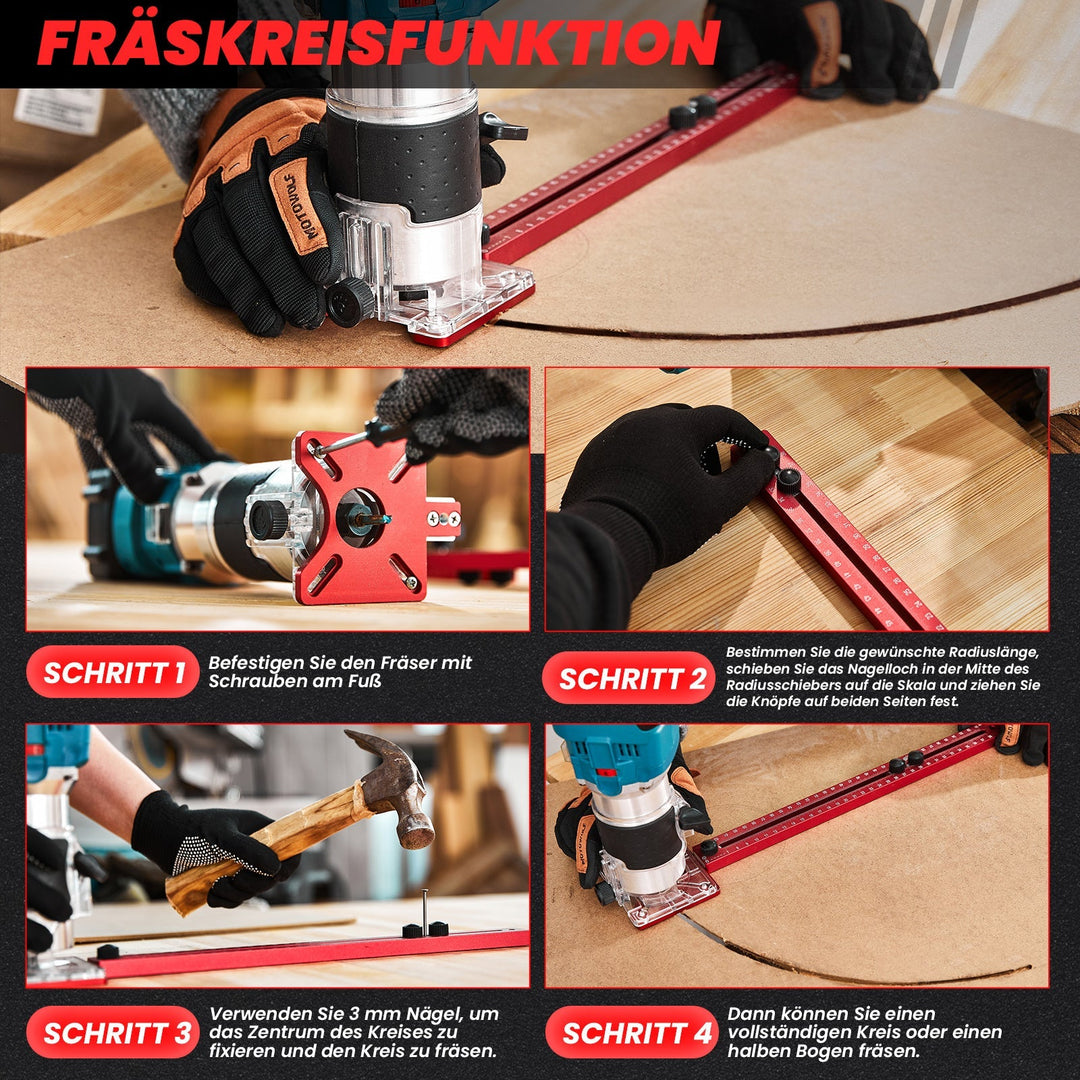 Lisslune | 4 in 1 Router Routing Groove Holder