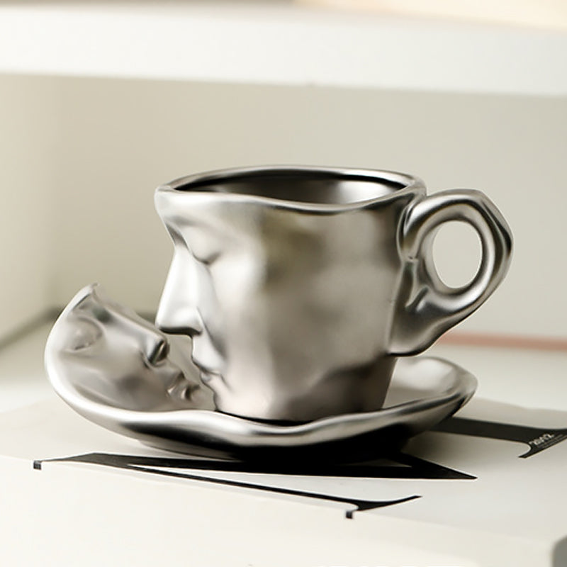 Lisslune | Kyssnades Face ceramic coffee mug