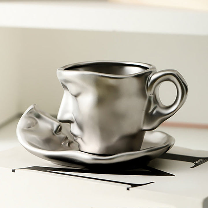 Lisslune | Kyssnades Face ceramic coffee mug