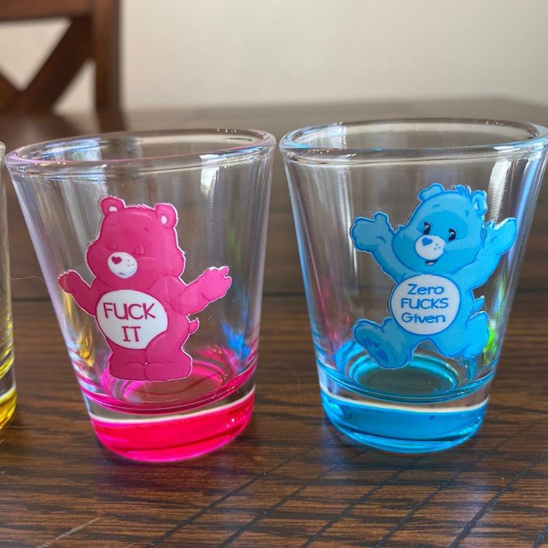 Lisslune | Swear Bears Shot Glasses, 6 Pieces