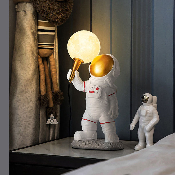 Lisslune | CosmoBuddy Astronaut Wall Lamp | Creative Design | Resin & ABS | LED Bedroom Light