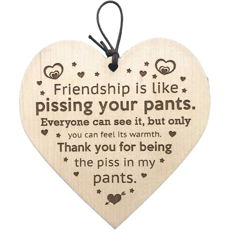Lisslune | Friendship Wood Pendant Christmas Tree Decor (3 Pieces)