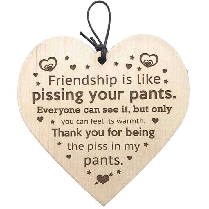 Lisslune | Friendship Wood Pendant Christmas Tree Decor (3 Pieces)
