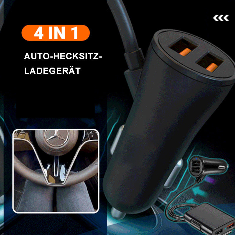 Lisslune | 4 in 1 Car Charger for Back Seats