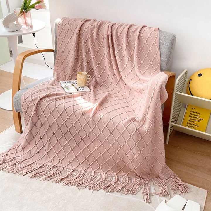 Rynx Geometry Cozy Tassel Blanket