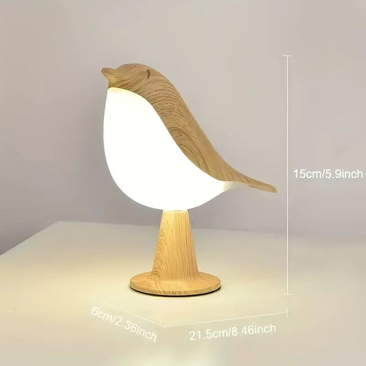 Lisslune | Wooden Bird LED Touch-Switch Night Lamp