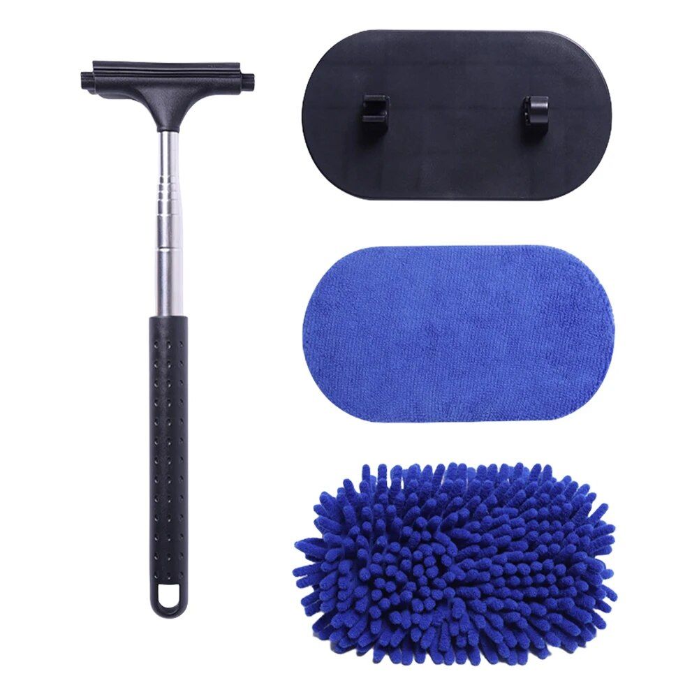 Lisslune | 3-in-1 Extendable Car Window Cleaning Set with Rotating Head
