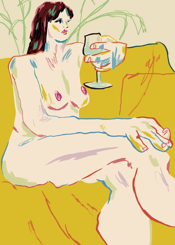 Lisslune | Girl With A Wine Glass - Francesco Gulina