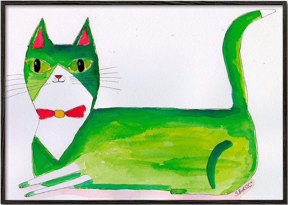 Lisslune | The green cat - Sharyn Bursic