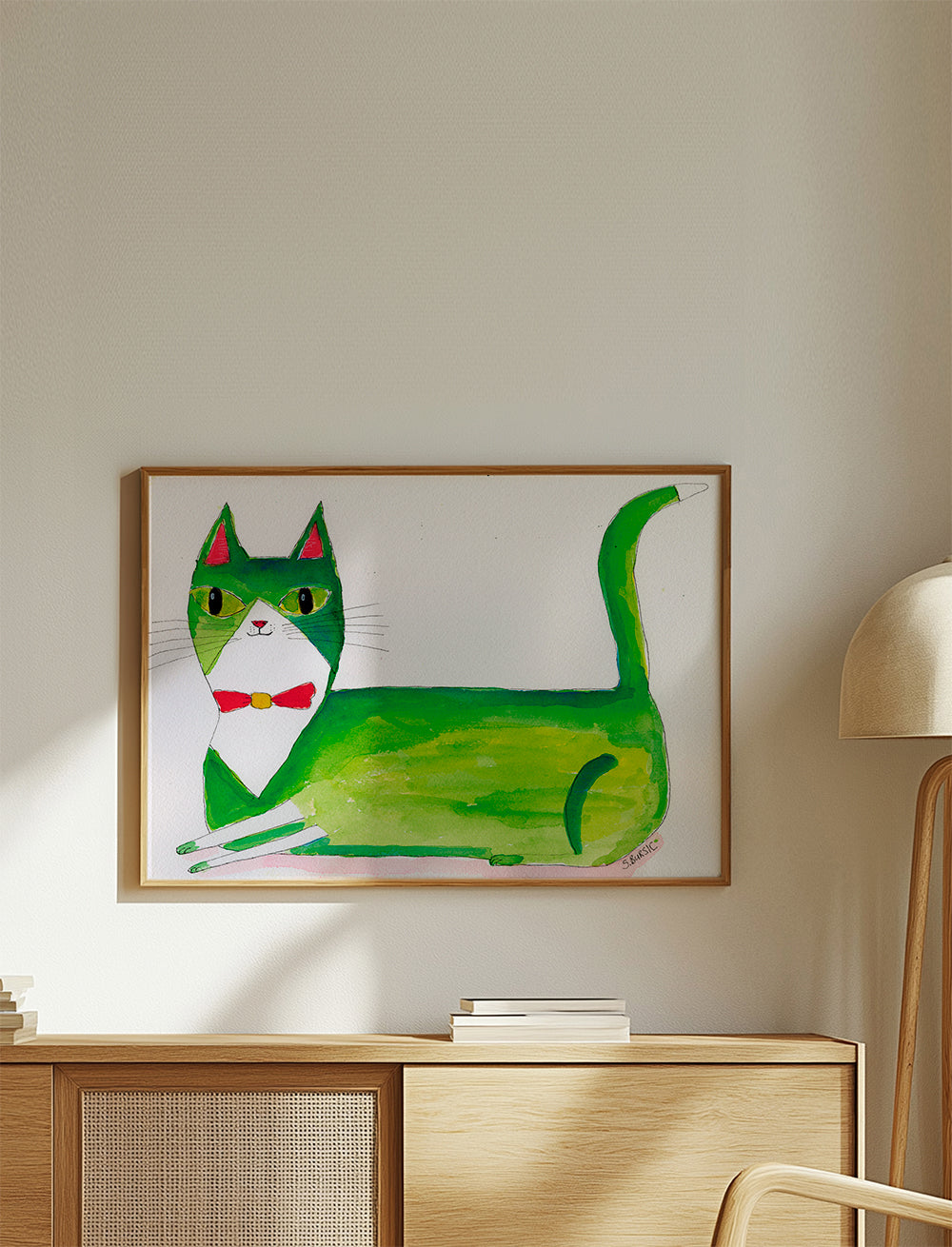 Lisslune | The green cat - Sharyn Bursic