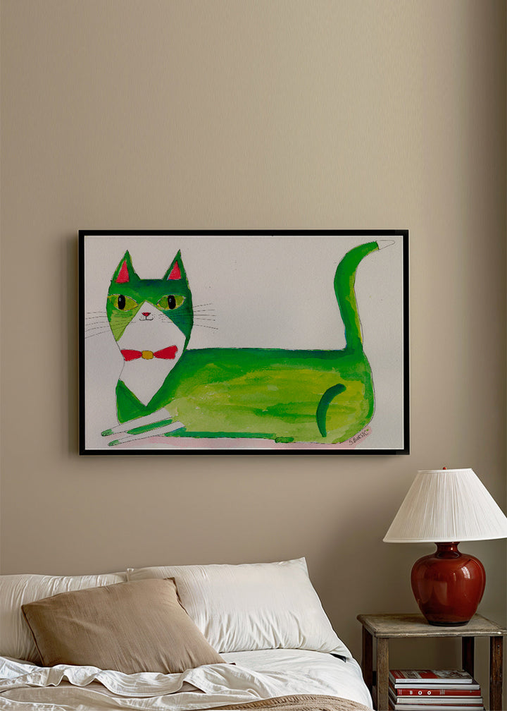 Lisslune | The green cat - Sharyn Bursic