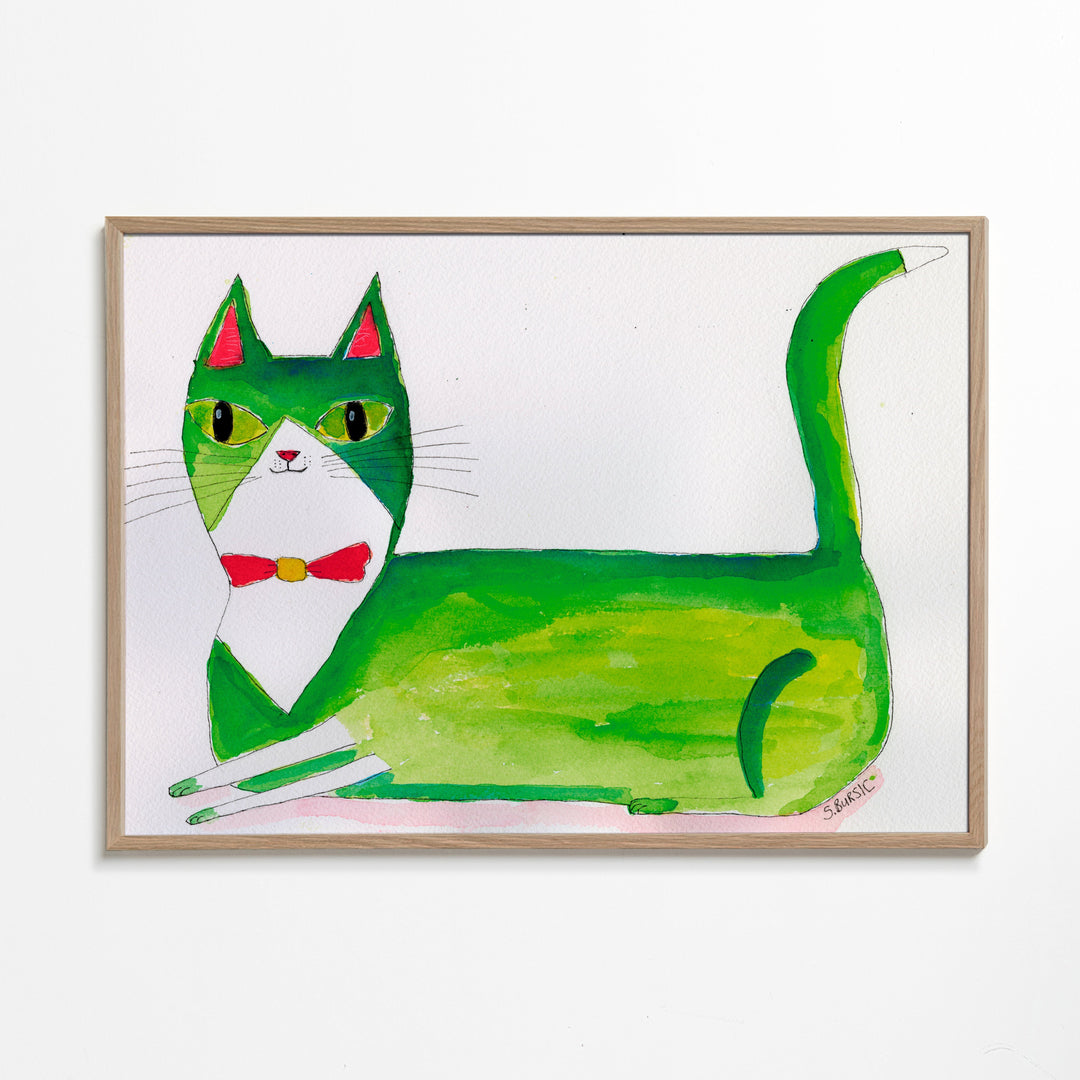 Lisslune | The green cat - Sharyn Bursic