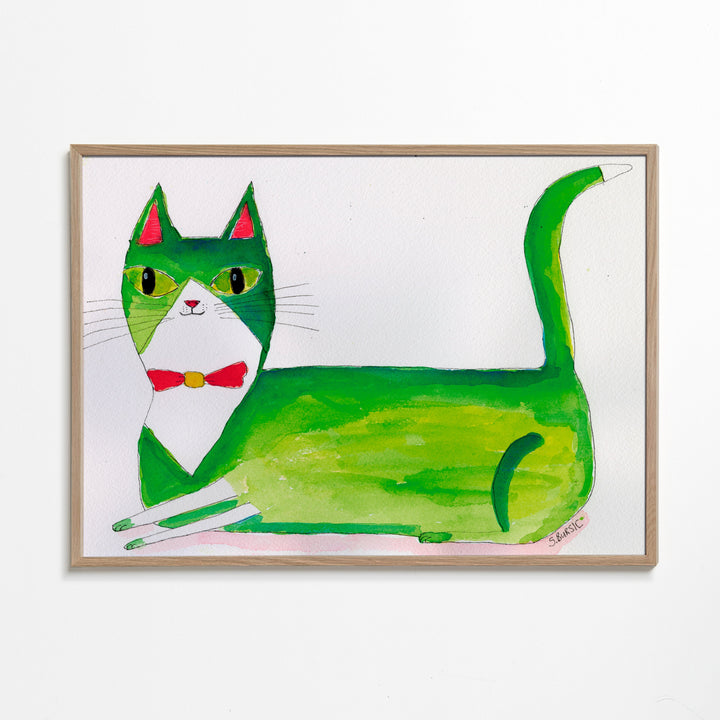 Lisslune | The green cat - Sharyn Bursic