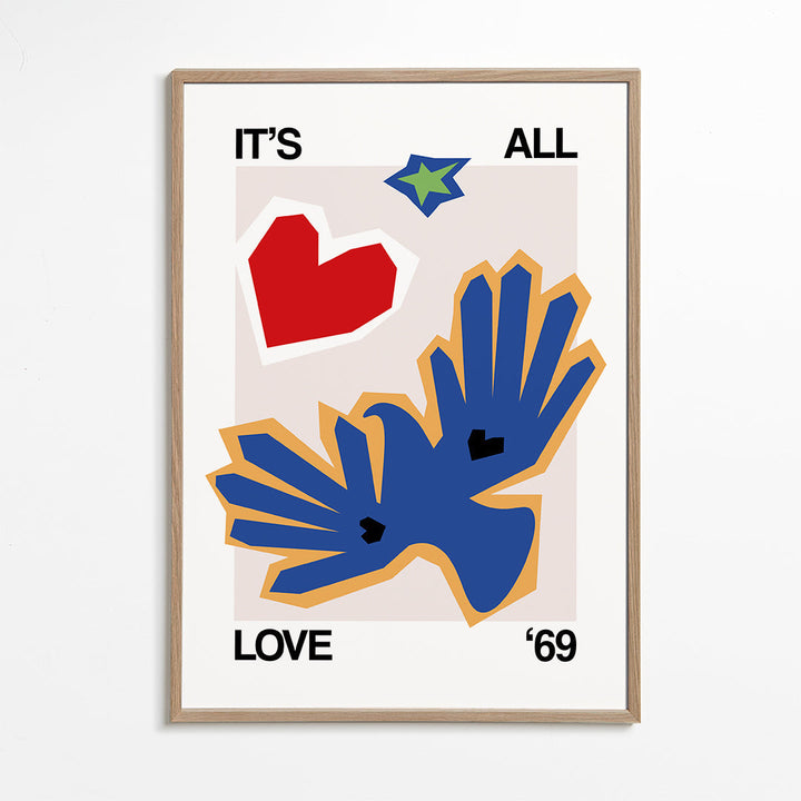Lisslune | It's all love '69 Bird Blue - Frances Collett
