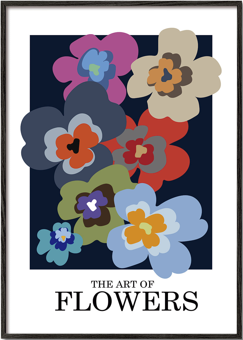 Lisslune | Art of flowers blue - Frances Collett