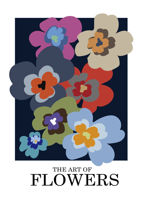 Lisslune | Art of flowers blue - Frances Collett