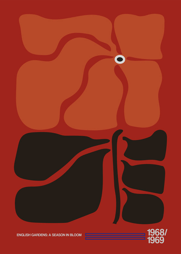 Lisslune | English Gardens Red/Orange - Frances Collett