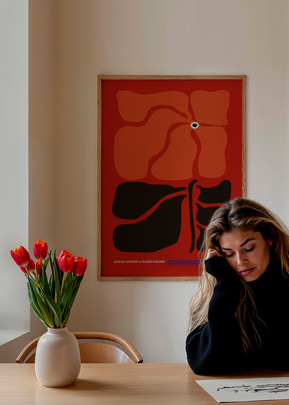 Lisslune | English Gardens Red/Orange - Frances Collett