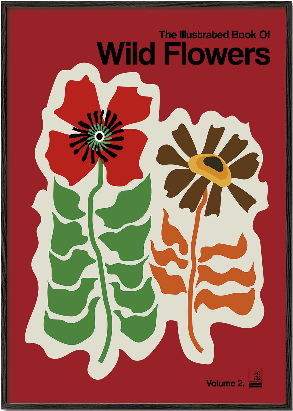 Lisslune | The Illustrated Book of Wild Flowers Vol. 2 Red - Frances Collett