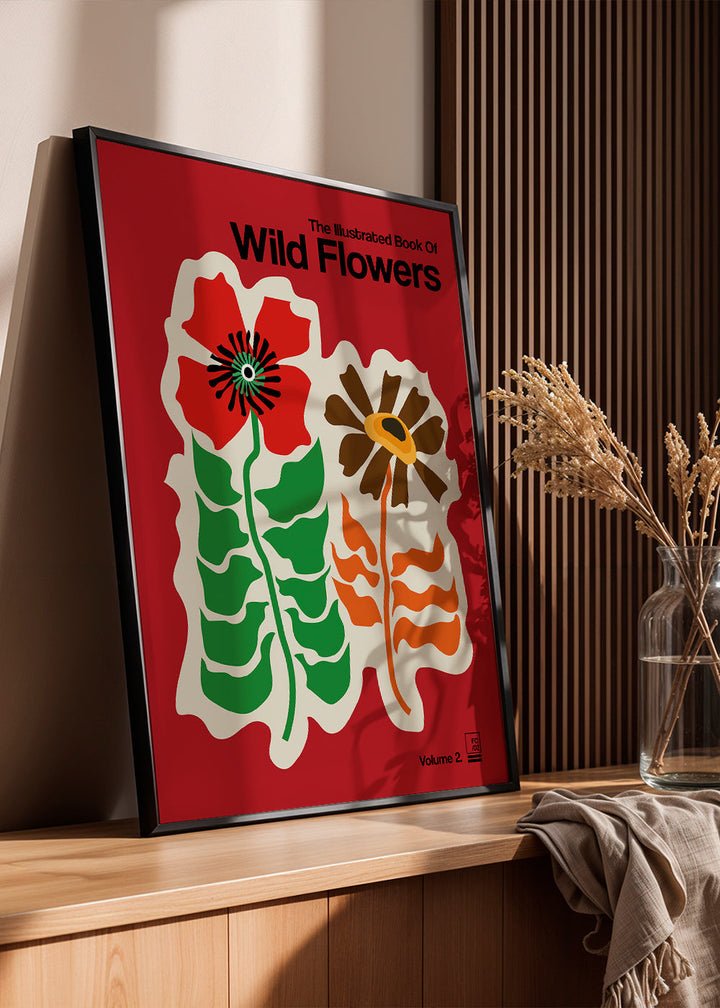 Lisslune | The Illustrated Book of Wild Flowers Vol. 2 Red - Frances Collett