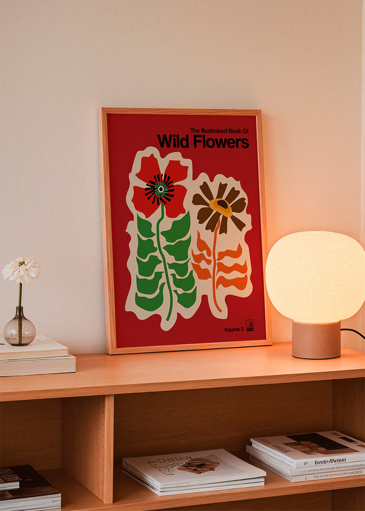 Lisslune | The Illustrated Book of Wild Flowers Vol. 2 Red - Frances Collett