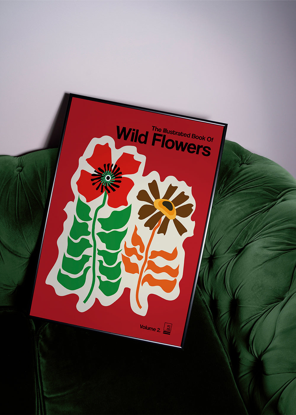 Lisslune | The Illustrated Book of Wild Flowers Vol. 2 Red - Frances Collett