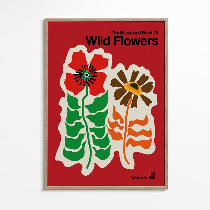 Lisslune | The Illustrated Book of Wild Flowers Vol. 2 Red - Frances Collett