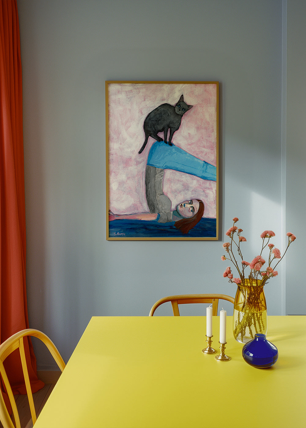 Lisslune | Yoga with my cat - Sharyn Bursic