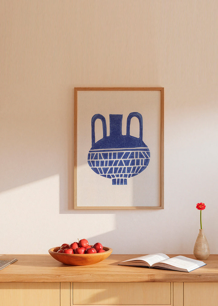 Lisslune | Linoleum print Vase #6 - Alisa Galitsyna