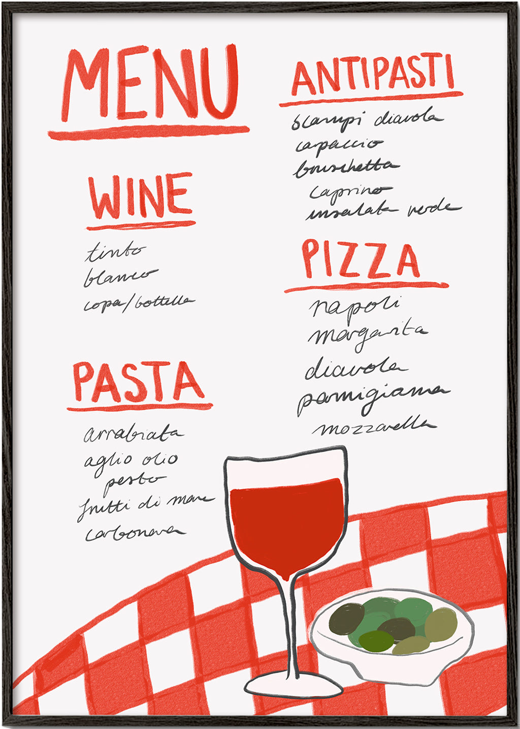 Lisslune | Italian menu - Athene Fritsch
