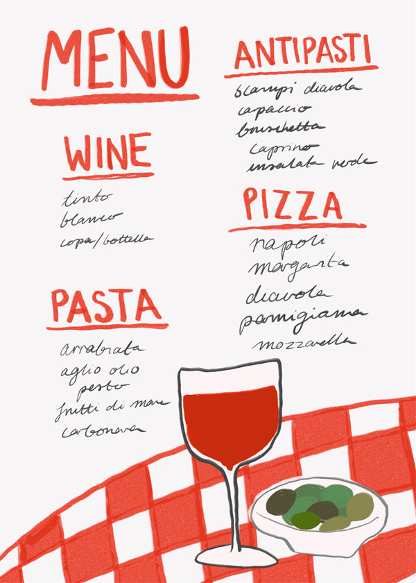 Lisslune | Italian menu - Athene Fritsch